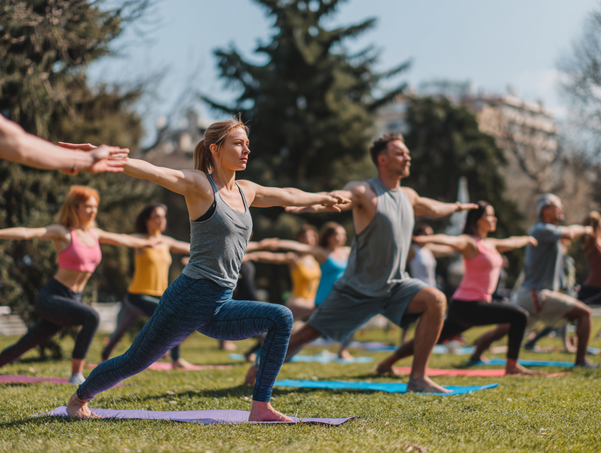 Активни хора на тренировка